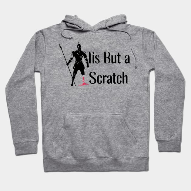 Tis But A Scratch Hoodie by Quincey Abstract Designs